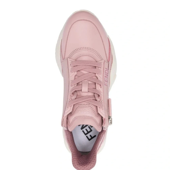 NWT!! FENDI Flow blush pink sneakers. Size 6. NEVER WORN. WITH DUST BAG. - Picture 4 of 10